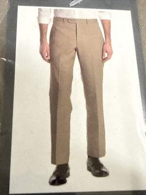 Jb Britches Men's Wool Blend Dress Slack Pants Size 36x32 - Beige B34