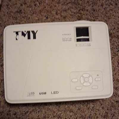 TMY V28 LCD LED Desktop Projector White HDMI USB VGA Model AK0211217-63