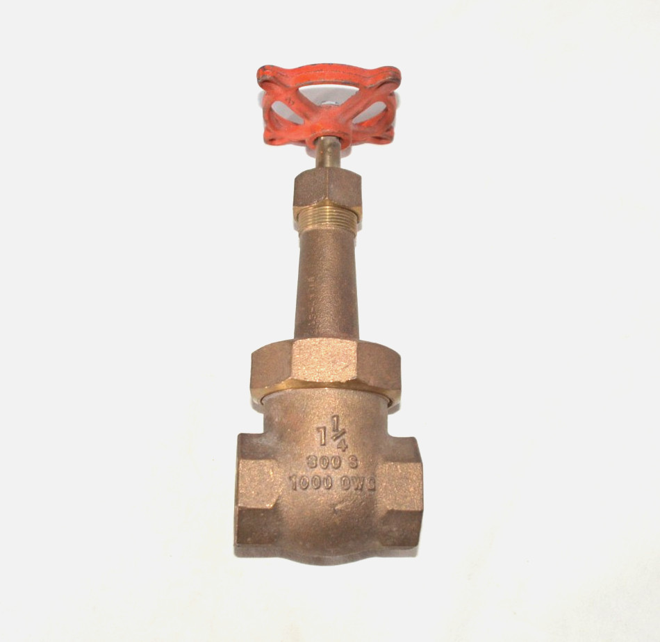 Stockham Fig. B-144 Brass Gate Valve 1-1/4" 300S 1000OWG