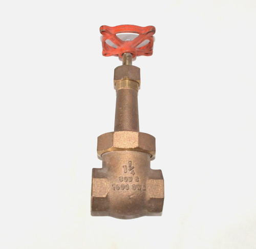 Stockham Fig. B-144 Brass Gate Valve 1-1/4" 300S 1000OWG