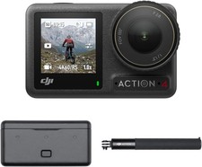 DJI Osmo Action 4 Adventure Combo - 4K Waterproof Action Camera  Battery Case