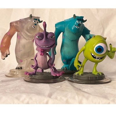 Disney Infinity 1.0 - Monsters Inc. Lot of 4 - Sulley Randy Mike Wazowski