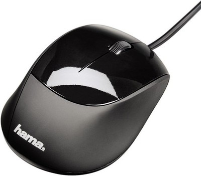 Hama 800dpi optische hochwertige kabelgebundene USB-Maus - Schwarz M360