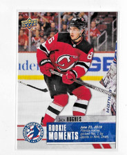 Jack Hughes #NHCD-16 2020 Upper Deck Hockey Card Day RC Rookie Moments