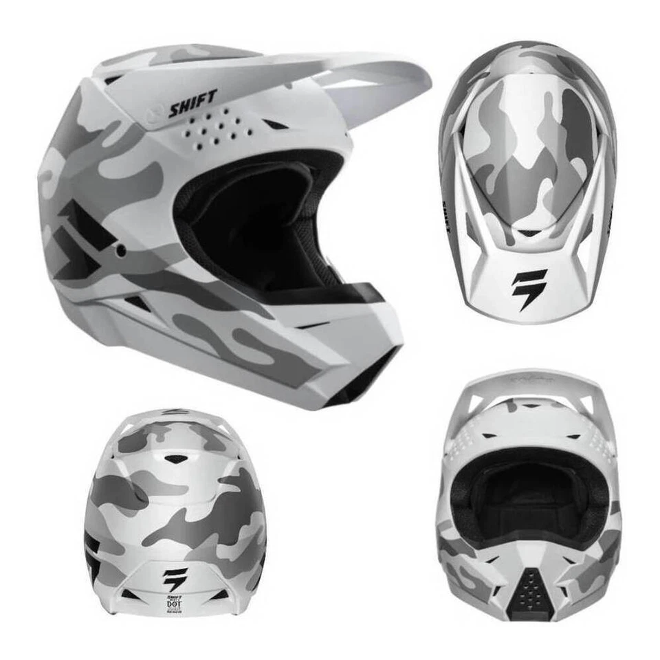 Casque De Motocross Shift WHIT3 Casque Cross Enduro MXet Offroad Casque De Moto Foto 4 de 4