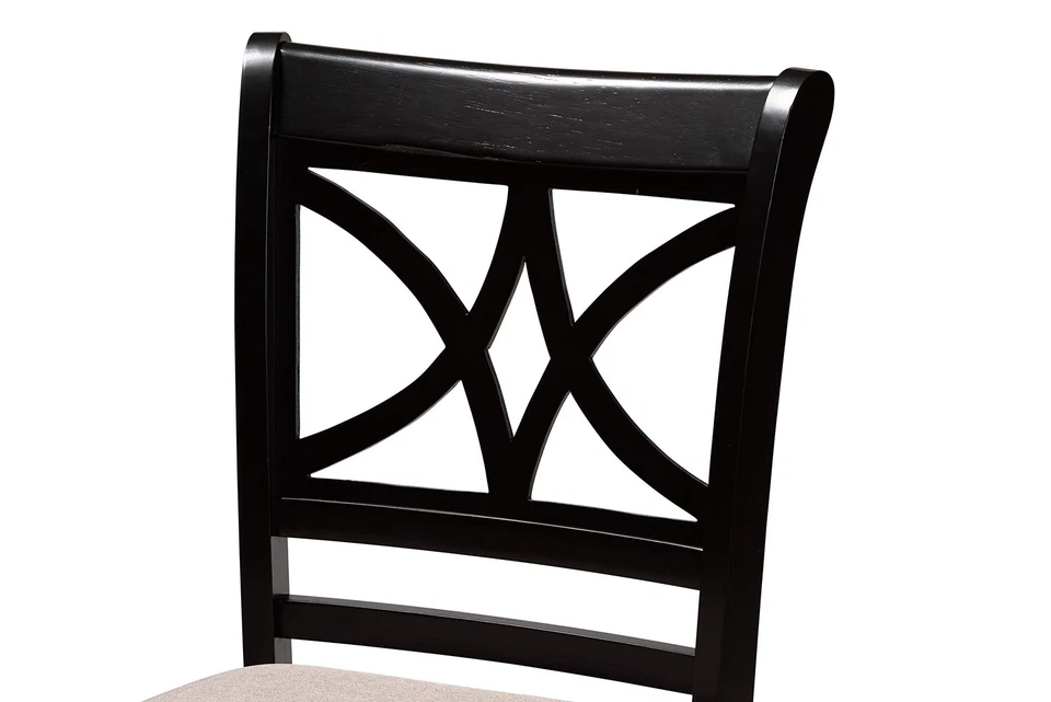 Ткань Chandler современная и современная с обивкой из песка и эспрессо коричневая F... - Изображение 4 из 4