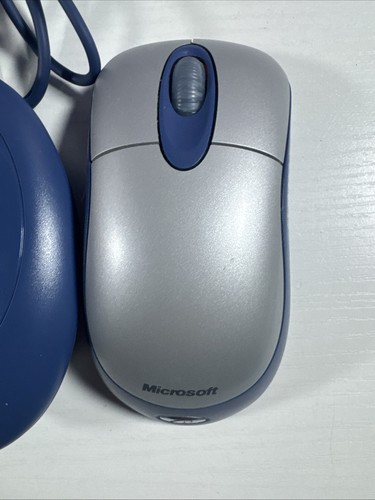 Microsoft Wireless Optical Mouse Blue K81-00004 USB PS/2 Windows Mac w/ Receiver - Picture 2 of 19