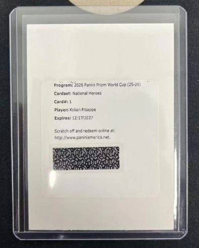 2026 Panini Prizm FIFA World Cup Kylian Mbappe National Heroes Auto