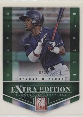 2012 Elite Extra Edition Status Emerald Die-Cut 8/25 D'Vone McClure #80 tj0