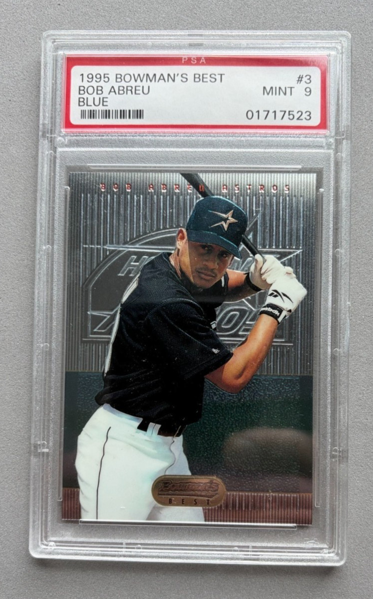 1995 Bowman's Best #3 Bob Abreu RC PSA 9 MINT Astros Phillies