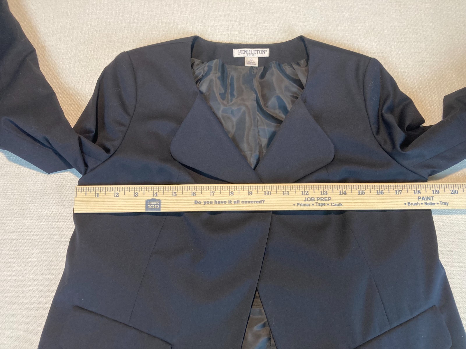 Pendleton Women's Black One Button Cropped Wool B… - image 6