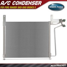 Ac Ac Condenser With Bracket For Ford Ranger 1983-1989 Bronco Ii 1984 1985-1989