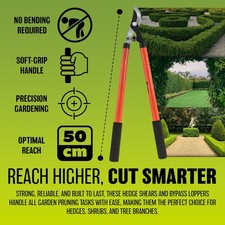 50CM LOPPER BYPASS PRUNER LONG HANDLE CUTTER SECATEUR EXTEND GARDEN TREE BRANCH 