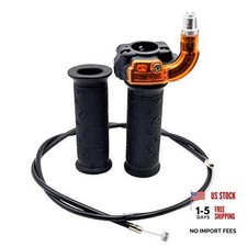 7/8" 22mm Twist Throttle Accelerator Grip and 39" Throttle Cable for 47cc-49cc