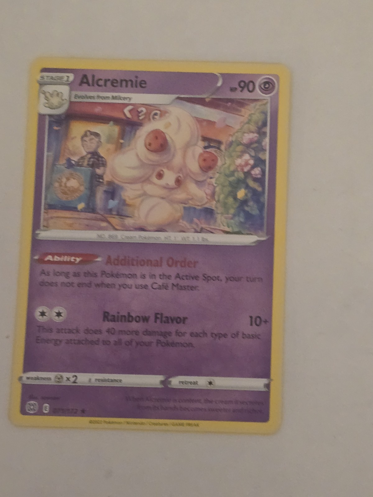 Alcremie 087/192 Rare Rebel Clash Pokemon Near Mint