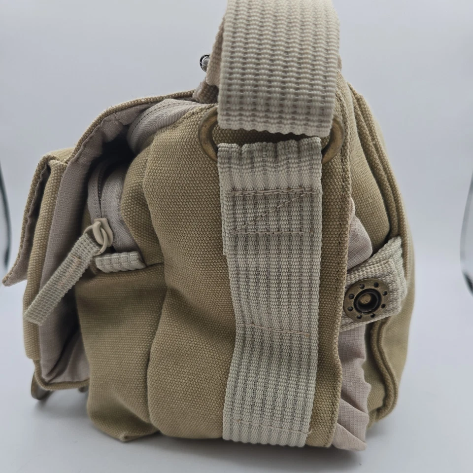 National Geographic Compact Camera Canvas Khaki Messenger Bag Earth Explore - Image 2 of 4