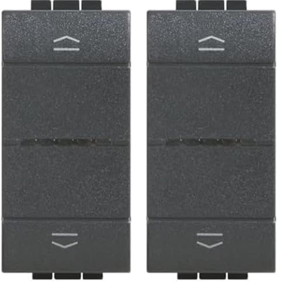 (TG. 1 Modulo (Confezione da 2)) Bticino L4027C Livinglight Comando Tapparella C