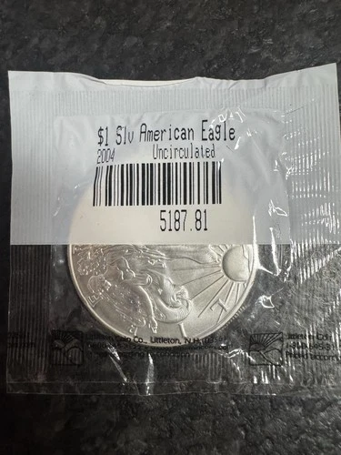 2004 American Silver Eagle 1 oz .999 Fine Silver Uncirculated