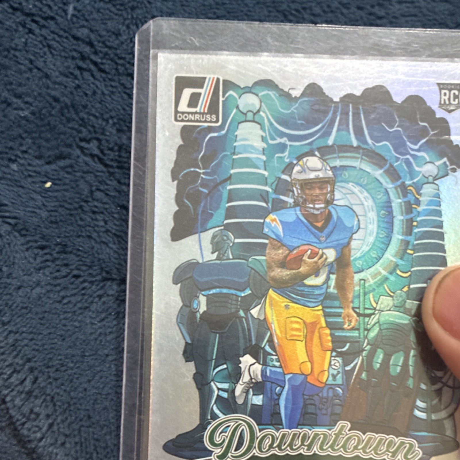 Panini 2025 Donruss Football Downtown Omarion Hampton Chargers Rookie #16