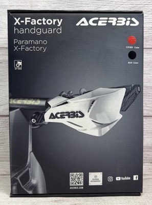 Acerbis Hand guards X-Factory RED BLACK 2634661005 Enduro Motor Cross Bike New