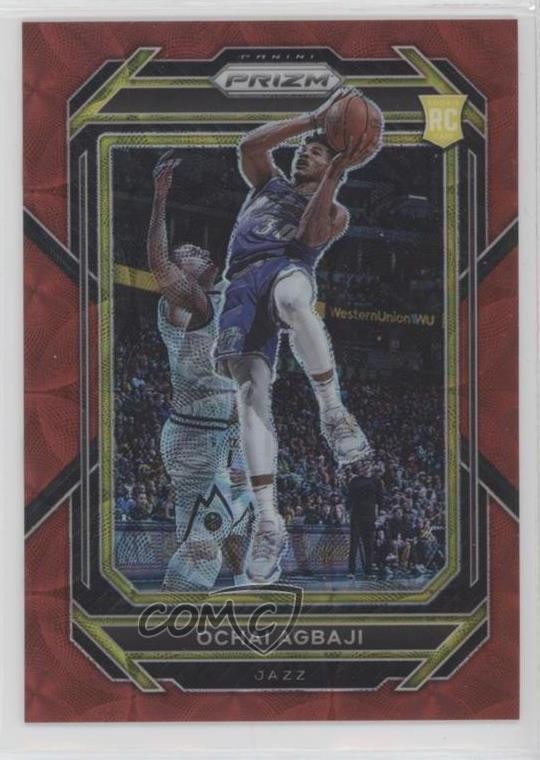 2022-23 Panini Prizm Choice Red Prizm 16/88 Ochai Agbaji #267 Rookie RC g9t