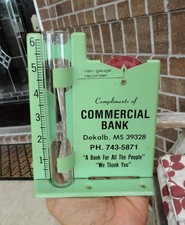 COMMERCIAL BANK Rain Gauge Advertising Sign D...