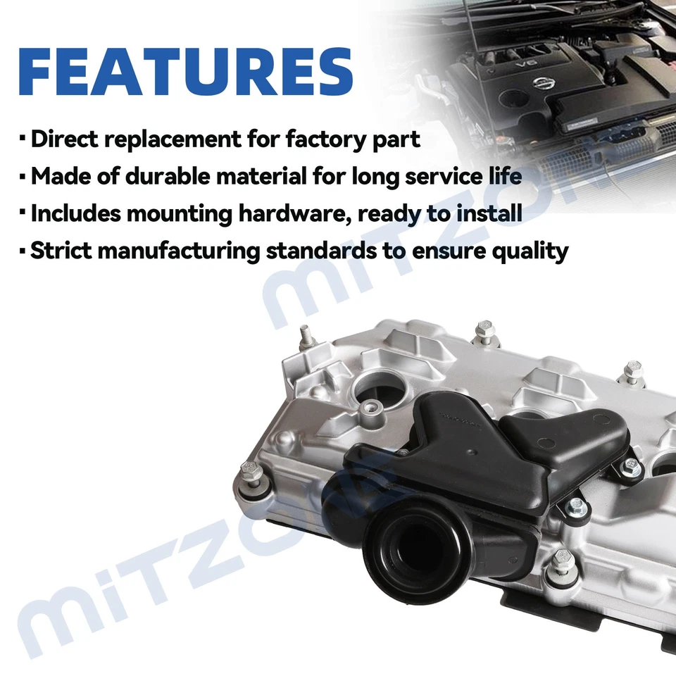 Cubierta de válvula Mitzone para con junta y separador aceite-agua 08-13 BMW M3 4,0 L V8 Foto 3 de 4