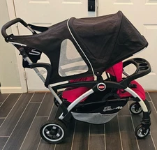 Joovy Ergo Caboose Stroller w/ extras, Red Deluxe Seat Covers & Parent Organizer