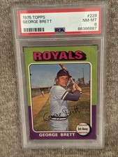 1975 Topps #228 George Brett Rookie 🏆⚾️ PSA 8