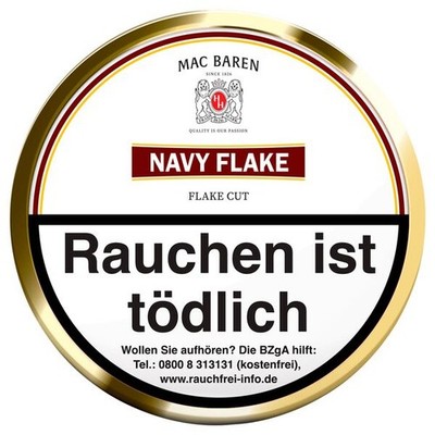 Mac Baren Navy Flake Pfeifentabak 100g Dose  Pipe Tobacco