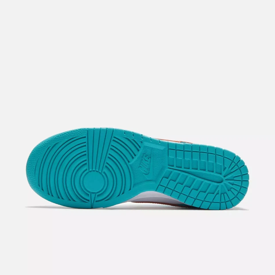 Nike Dunk Low Retro “Miami Dolphins” DV0833-102 Nuevo Para Hombre Talla 9 Para Hombre Foto 3 de 4
