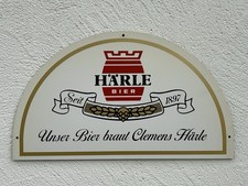 Clemens Härle Brauerei Leutkirch älteres Reklame Schild Bier Werbung Allgäu