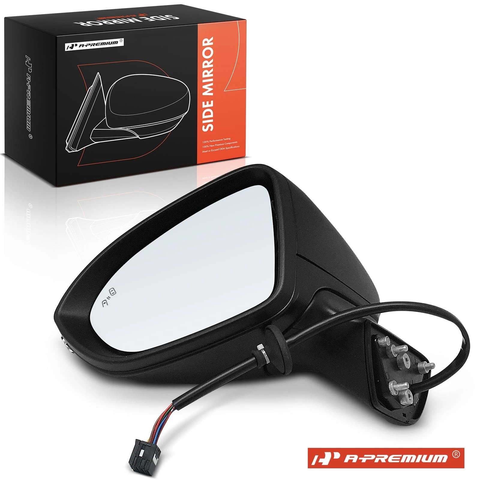 A-Premium Driver Power Mirror Manual Fold Blind Spot for Chevrolet Cruze 16-19