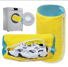 Shoe Washing Machine Bag Washable Shoe Laundry Bag All Shoe Types Yellow