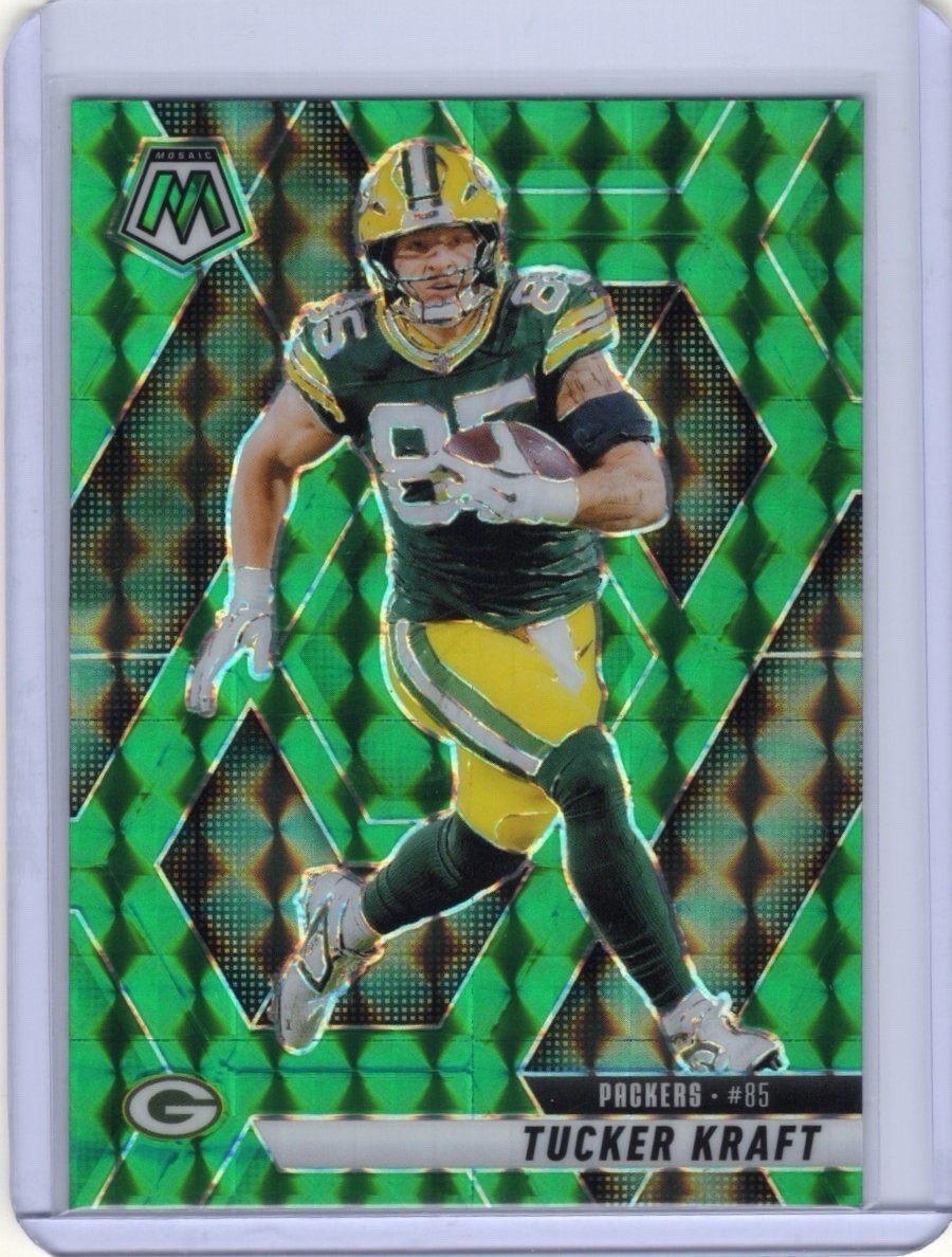 Panini Mosaic Tucker Kraft Green Mosaic Prizm Packers Football #50 2025