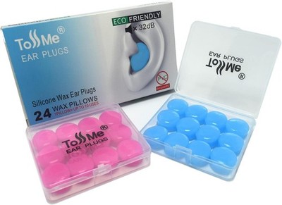 Wax Ear Plugs For Sleep - 24 Silicone Wax Earplugs For Swimming And Sleeping - G