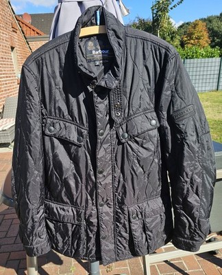 Barbour Jacke - Ariel Track Quilt- Herren-Gr. M- Schwarz- Top