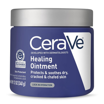 Healing Ointment, Hydrating Skin Protectant With Petrolatum, Hyaluronic Acid & C