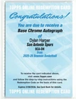2025-26 Bowman Dylan Harper #BCA-DH Base Redemption Auto RC Spurs