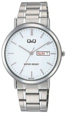 Citizen Q Q A202 201 Wristwatch Standard Analog Stainless Steel White Dial