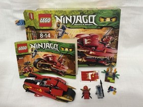 LEGO Ninjago set 9441 Kai's Blade Cycle Minifigures, Instructions, Box COMPLETE