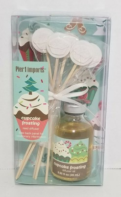 Pier 1 One Imports Reed Diffuser Cupcake Frosting Scent Home Discontinued NEW