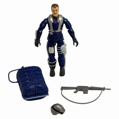 GI Joe Skydive v1 Sky Patrol 3.75” Action Figure 1990 Hasbro ARAH Vintage