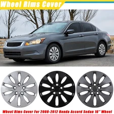 16" Hubcap Wheel Covers Bolt On For 2008-2012 Honda Accord Sedan 16''Steel Wheel
