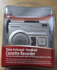 RadioShack Grabadora de Cassette 14-1129 Micrófono Pop Up Activado por Voz NUEVO EN CAJA