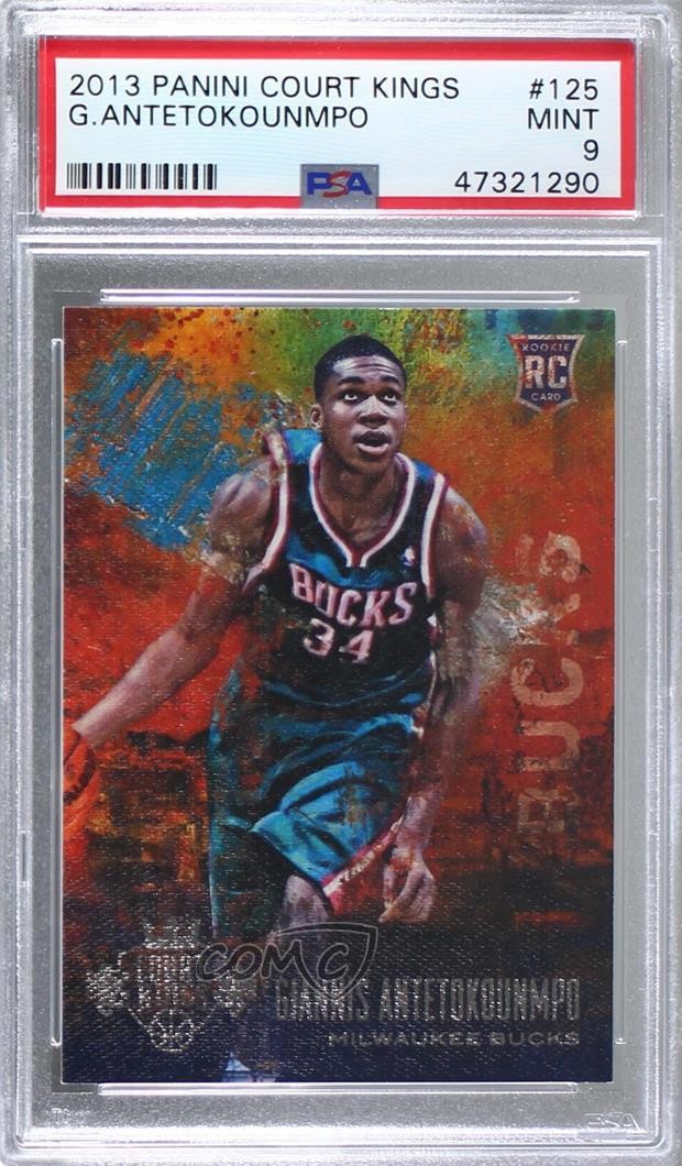2013-14 Panini Court Kings Giannis Antetokounmpo #125 PSA 9 MINT Rookie RC 0e0