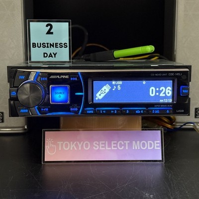 Alpine CDE-145J 1DIN CD Receiver USB AUX Car Audio JDM Tested