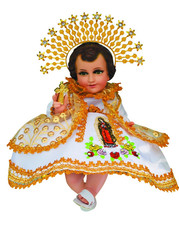 Traje Guadalupano Oro para Ni o Dios. Baby Jesus Outfit.