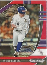 2020 Panini Prizm Daniel Cabrera Red Prizm SP RC Detroit Tigers