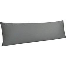 Egyptian Cotton Body Pillowcase - 500 Thread Body 20 x 54 Inches Dark Grey
